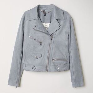 H&M Imitation Suede Biker Jacket